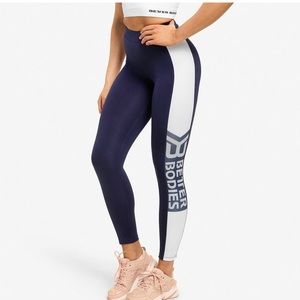 NWT Navy Chrystie High Tights by Better Bodies